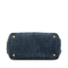 Prada Small Denim Canapa Logo Satchel Secondhand