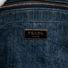 Prada Small Denim Canapa Logo Satchel Secondhand