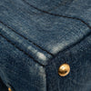 Prada Small Denim Canapa Logo Satchel Secondhand
