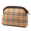 Burberry House Check Coated Canvas Pouch Secondhand