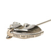 Hermès Palladium Plated Bijouterie Fantaisie Cheval Pin Brooch Secondhand