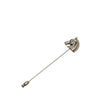 Hermès Palladium Plated Bijouterie Fantaisie Cheval Pin Brooch Secondhand