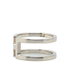 Hermès Palladium Plated H En Rond Scarf Ring Secondhand