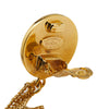 Chanel Gold Plated Flap Bag Drop Clip On Earrings Secondhand
