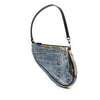 Dior Mini Canvas Printed Denim Speedway Saddle Pochette Secondhand
