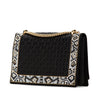 Secondhand Ferragamo Medium Vara Embellished Satin Ginny Chain Crossbody