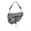 Dior Oblique Embroidered Canvas Saddle Bag Secondhand
