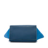 Celine Small Bicolor Calfskin and Nubuck Trapeze Satchel Secondhand