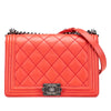 Chanel Medium Quilted Calfskin Wild Stitch Boy Flap Secondhand