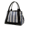 Balenciaga Canvas Striped Navy Cabas S Secondhand
