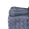Bottega Veneta Canvas Intrecciato Buckle Flap Handbag Secondhand