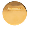 Chanel Gold Plated Enamel Coco Star Logo Round Brooch Secondhand