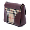 Burberry Small Haymarket Check Nylon and Leather Dickens Crossbody Secondhand