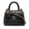 Chanel Nano Quilted Caviar Coco Top Handle Bag Secondhand