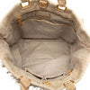Prada Raffia Crochet and Linen Fringe Shopping Tote Secondhand