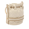 Chanel CC Quilted Lambskin Chain Around Drawstring Bucket Bag Secondhand