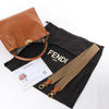 Fendi Peek-a-boo X-light Leather 2 Way Shoulder Bag in Brown Secondhand