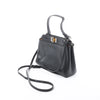 Fendi Peekaboo Mini Leather 2Way Handbag in Black 8BN227 Secondhand
