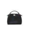 Secondhand Fendi Peekaboo Mini Leather 2Way Handbag in Black 8BN244