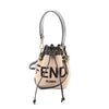 Fendi Mon Tresor Mini Harako x Leather 2Way Crossbody Bag in Beige 8BS010 Secondhand