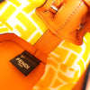 FENDI Mon Tresor Mini PVC & leather 2 Way Shoulder Bag in Orange 8BS010 Secondhand