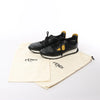Fendi Monster Bug's Eye Studs Leather Sneakers in Black x Yellow, Size 41 EU Secondhand