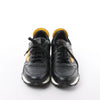 Fendi Monster Bug's Eye Studs Leather Sneakers in Black x Yellow, Size 41 EU Secondhand