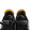 Fendi Monster Bug's Eye Studs Leather Sneakers in Black x Yellow, Size 41 EU Secondhand