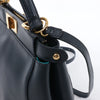 Fendi Peekaboo Regular Leather 2Way Handbag in Navy Blue 8BN226 Secondhand