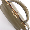 Fendi Peek-a-boo ICU Co., Ltd. Medium Leather Handbag in Green 8BN321 Secondhand