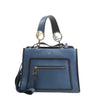 Fendi Runaway Leather 2Way Handbag in Blue 8BH344 Secondhand