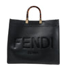 Fendi Sunshine Large Leather Handbag in Black 8BH372 Secondhand