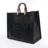 Fendi Sunshine Large Leather Handbag in Black 8BH372 Secondhand