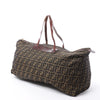 FENDI Zucca Canvas x Leather Travel Bag in Brown Secondhand