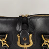 Fendi handbag in Pacan canvas and black leather