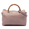 Gucci Medium Calfskin Bamboo Shopper Boston Bag Secondhand