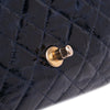 Chanel CC Crackled Glazed Calfskin Accordion Flap Secondhand