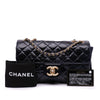 Chanel CC Crackled Glazed Calfskin Accordion Flap Secondhand