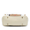 Burberry House Check Canvas and Leather Bridle Whipstitch Satchel Secondhand