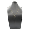Secondhand Van Cleef and Arpels 18K Yellow Gold and Onyx Vintage Alhambra Pendant Necklace