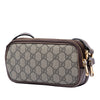 Gucci Mini GG Supreme Web Ophidia Triple Zip Crossbody Secondhand