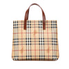 Burberry Haymarket Check Coated Canvas Tote Secondhand