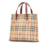 Burberry Haymarket Check Coated Canvas Tote Secondhand
