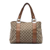 Gucci Medium GG Canvas Bamboo Libeccio Tote Secondhand