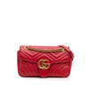 Secondhand Gucci Small GG Marmont Matelasse Leather Flap Crossbody