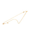Louis Vuitton Gold Plated Strass LV Iconic Pendant Necklace Secondhand