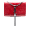 Secondhand Saint Laurent Small Embossed Leather Kate Tassel Crossbody