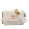 Chanel Quilted Caviar Twist Your Buttons Coin Purse With Chain Secondhand