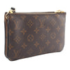 Louis Vuitton Monogram Giant Reverse Double Zip Pochette Secondhand