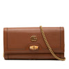 Gucci Calfskin Bamboo Diana Wallet on Chain Secondhand